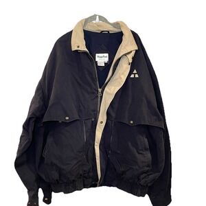 Vintage Y2K 90s WinnerMate Sportswear Mens Jacket XXL Navy Blue Full Zip Hood